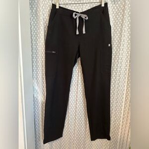 Figs Scrub Bottoms, Yola Skinny Pants, Black, Size Small S